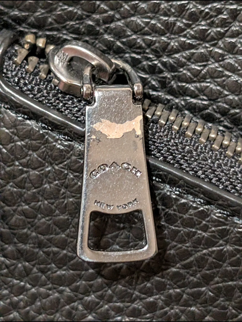 Coach Kacey Pebbled Leather Black Shoulder Crossbody Bag Purse C8317